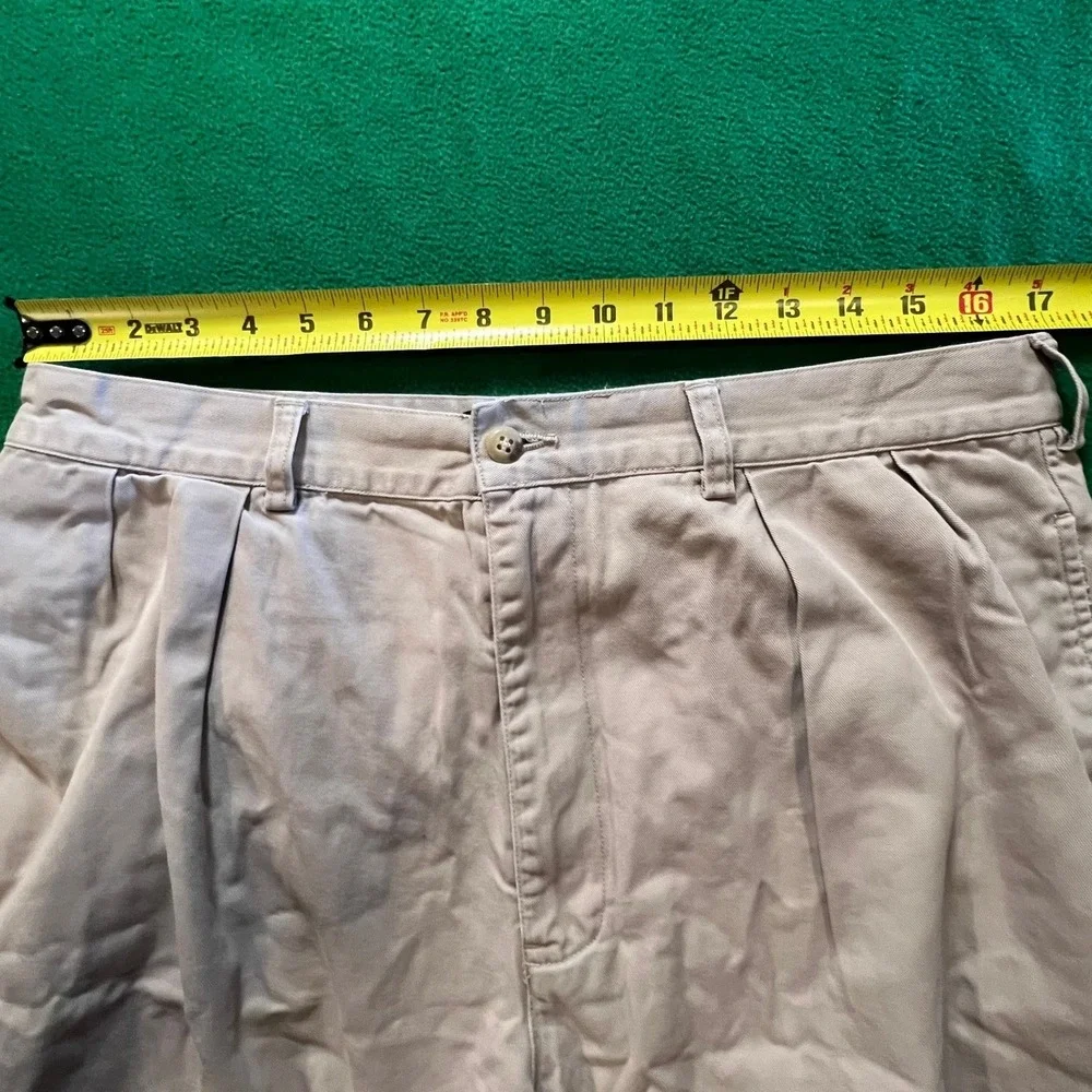 Polo Ralph‎ Lauren Men's Tyler Tan Pleated Chino Shorts Size 36 Casual Summer